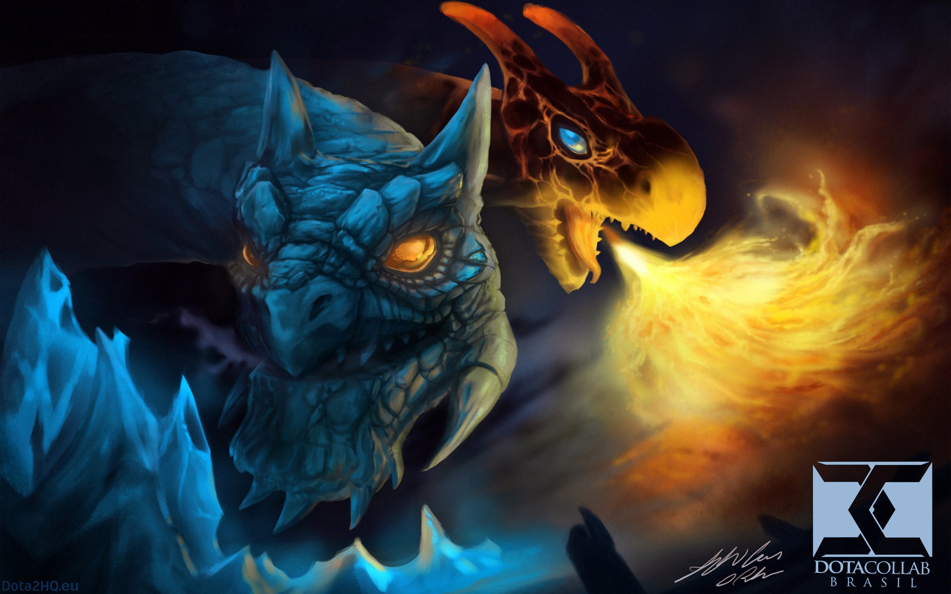 Jakiro, the Twin Head Dragon (HQ Wallpaper) - DOTA 2 Game