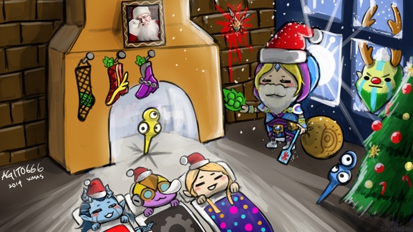 DOTA 2 Merry Xmas (fan art)
