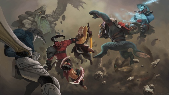 DOTA 2 Battle in Sand