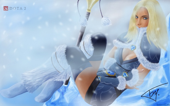 Rylai, the Crystal Maiden (фан-арт)