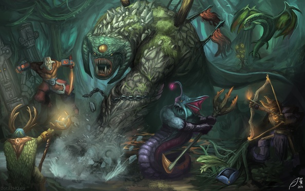 Roshan Takedown (DOTA 2 Fan Art)