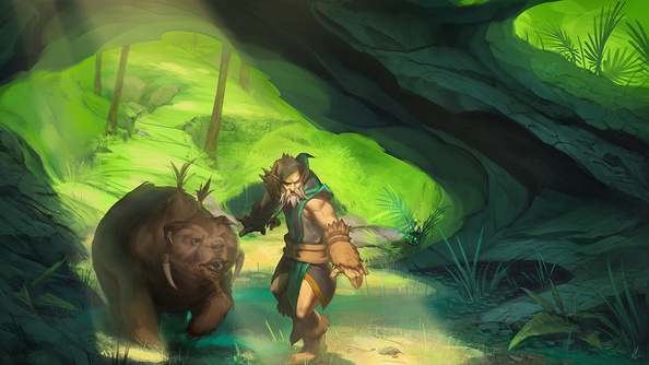 Sylla, Lone Druid (w/ Spirit Bear)