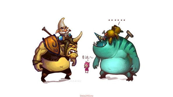 Alchemist and Tidehunter (fan art)