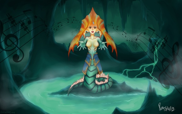 DOTA 2 Naga Siren Fan Art