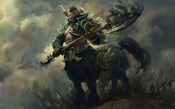 Bradwarden the Centaur Warrunner (HD art)