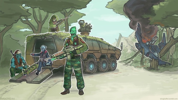 Military Dota Fan Art