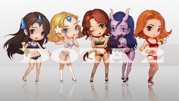 DOTA 2 Chibi Girls