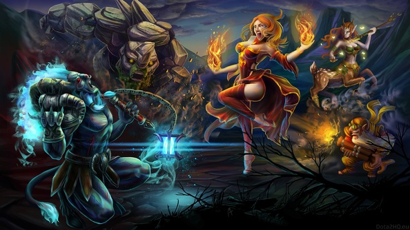 DOTA 2 Team Fight