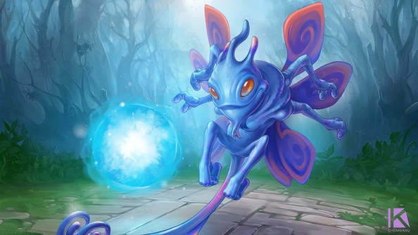 Puck the Fairy Dragon (HQ Wallpaper) - DOTA 2 Game Wallpapers Gallery