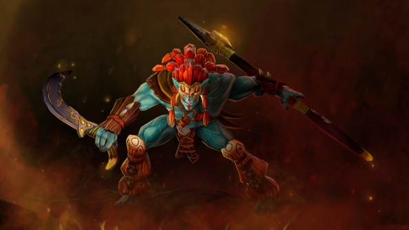 Huskar the Charred Berserker Loading Screen