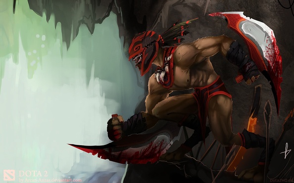 Images DOTA 2 Bloodseeker Lifestealer monster Fantasy Games 600x375