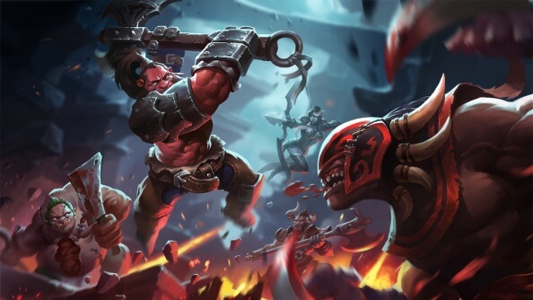 Axe vs Bloodseeker Wallpaper