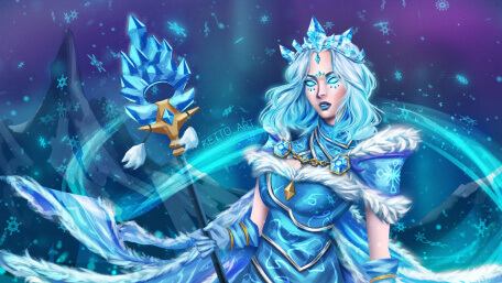 Crystal Maiden Character Fan Art from Dota 2