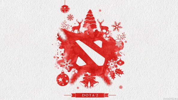 DOTA 2 Christmas Logo Wallpaper