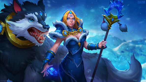 DOTA 2 Crystal Maiden / Frost Avalanche Wallpaper