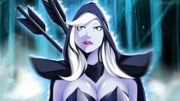 DOTA 2 Drow Ranger Anime Art