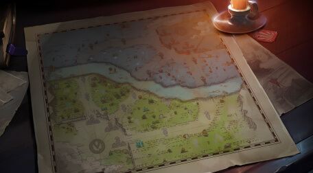 DOTA 2 Game Paper Map