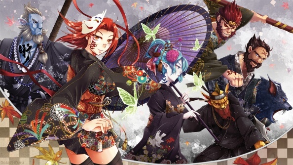 DOTA 2 Heroes in Japanese Clothing