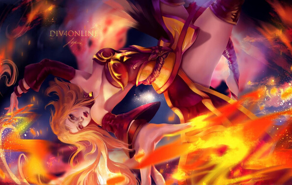 DOTA 2 Lina HD Art