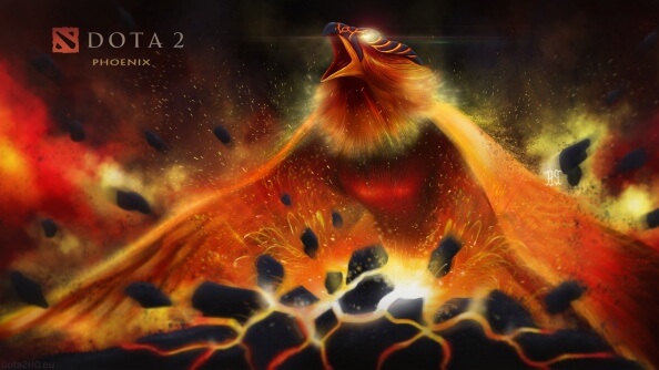 DOTA 2 Phoenix Desktop Wallpaper