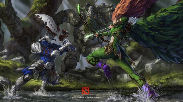 DOTA 2 Sven vs Windranger Wallpaper