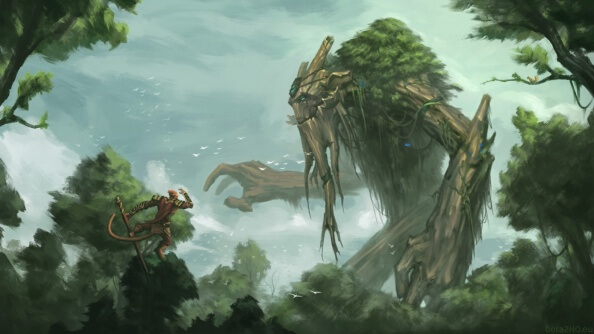 DOTA 2 Treant Protector & Monkey King Wallpaper