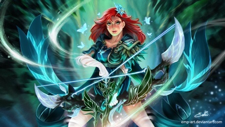 DOTA 2 Windranger Arcana Fan Art