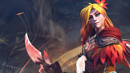 DotA 2 Windranger Arcana Portrait (3D Render)