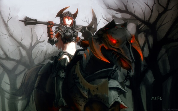 Girl Chaos Knight Wallpaper