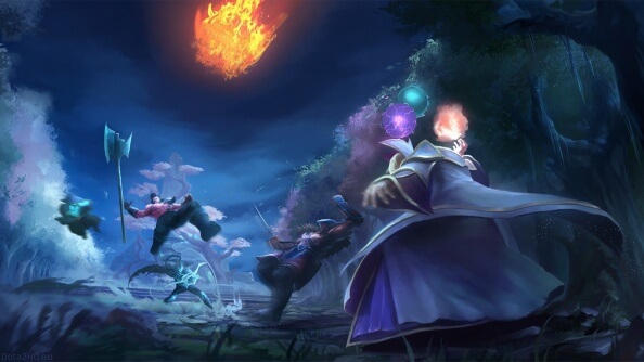 Invoker Versus Team Wallpaper