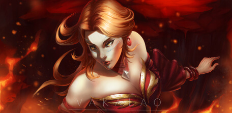 Lina from Dota 2 FANART