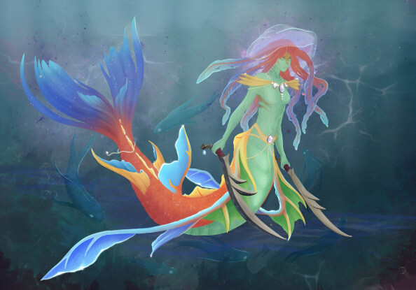 Naga Siren Fan Artwork for DOTA 2