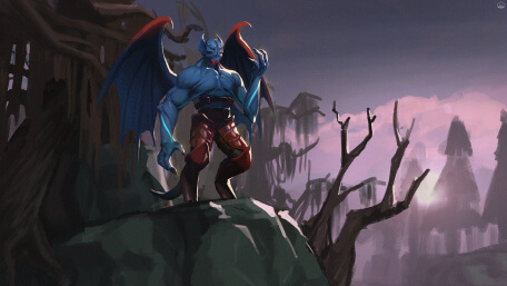 Night Stalker Digital Art from DOTA 2