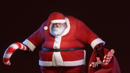 Pudge Santa Wallpaper for PC