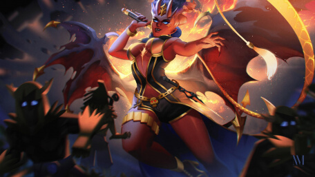 Queen of Pain Arcana DOTA 2 Wallpaper for PC