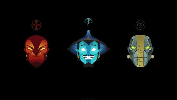 Three Spirits (simple wallpaper)