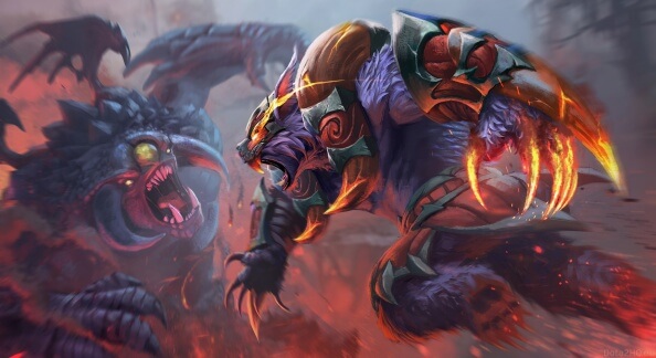 Ursa vs Roshan (Alpha Mammoth Crusher Loadscreen)