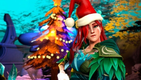 Windranger in a Santa Hat (New Year Art)