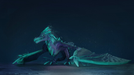 Winter Wyvern 3D Art